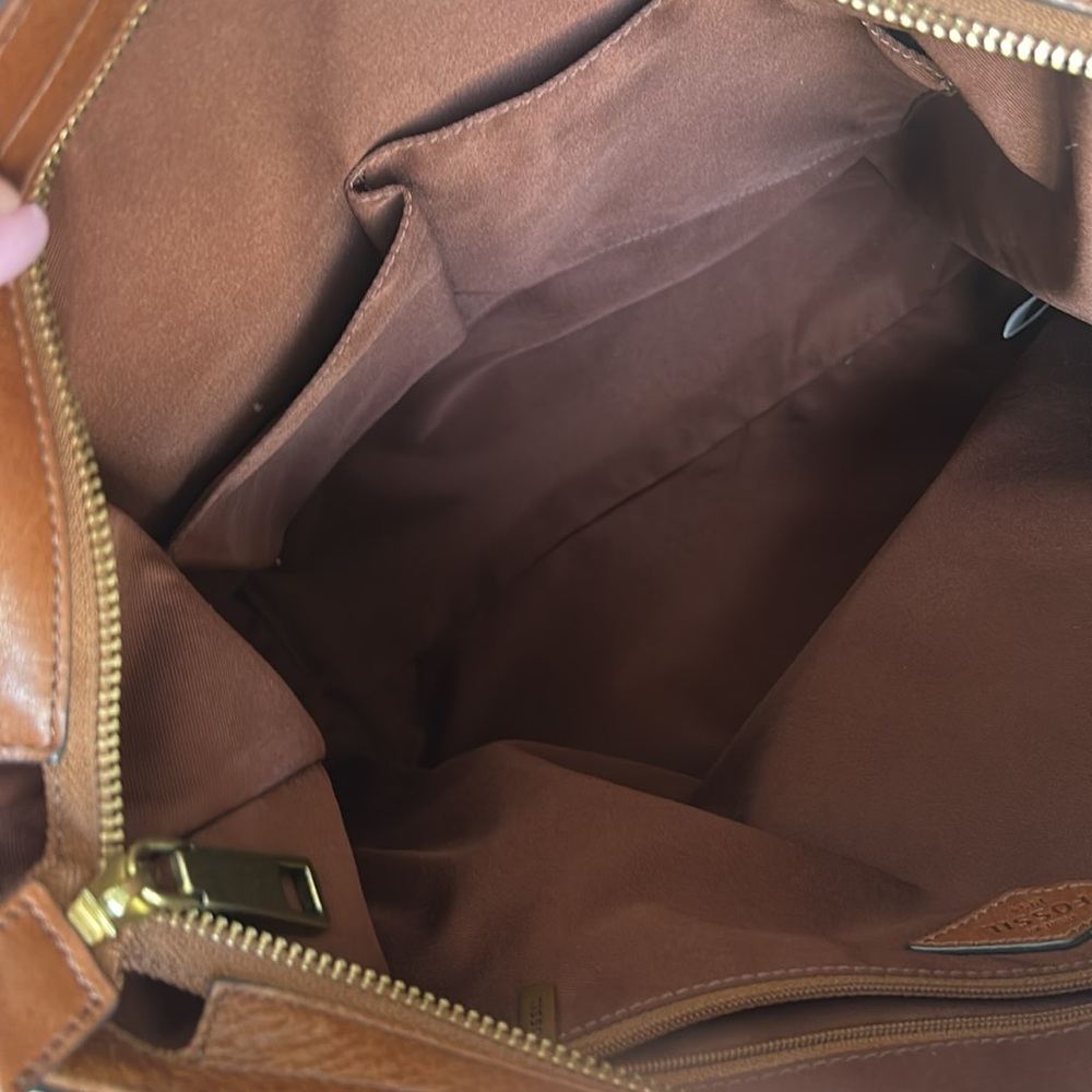 Fossil American vintage Brown Leather Shoulder bag - Picture 8 of 8